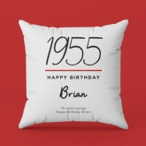 Thumbnail 5 - Classy 70th Birthday Year Personalised Cushion