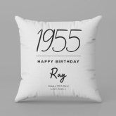 Thumbnail 7 - Classy 70th Birthday Year Personalised Cushion