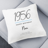 Thumbnail 1 - Classy 70th Birthday Year Personalised Cushion