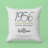 Thumbnail 3 - Classy 70th Birthday Year Personalised Cushion