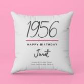 Thumbnail 4 - Classy 70th Birthday Year Personalised Cushion