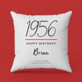 Thumbnail 5 - Classy 70th Birthday Year Personalised Cushion