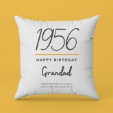Thumbnail 8 - Classy 70th Birthday Year Personalised Cushion