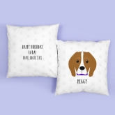 Thumbnail 1 - Personalised Beagle Dog Cushion