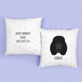 Thumbnail 1 - Personalised Poodle Dog Cushion