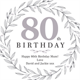 Thumbnail 5 - Personalised 80th Birthday Cushion