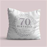 Thumbnail 3 - Personalised 70th Birthday Cushion