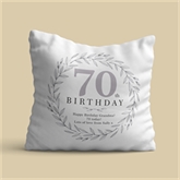 Thumbnail 4 - Personalised 70th Birthday Cushion