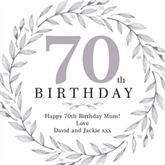 Thumbnail 5 - Personalised 70th Birthday Cushion