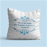 Thumbnail 2 - Personalised Blue Sapphire Anniversary Cushion
