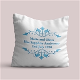 Thumbnail 3 - Personalised Blue Sapphire Anniversary Cushion
