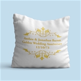 Thumbnail 2 - Personalised Golden Anniversary Cushion