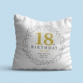 Thumbnail 3 - Personalised 18th Birthday Cushion