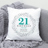 Thumbnail 1 - Personalised 21st Birthday Cushion