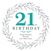 Thumbnail 5 - Personalised 21st Birthday Cushion