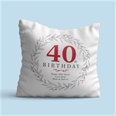 Thumbnail 3 - Personalised 40th Birthday Cushion