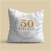 Thumbnail 4 - Personalised 50th Birthday Cushion
