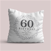 Thumbnail 2 - Personalised 60th Birthday Cushion