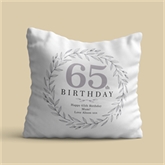 Thumbnail 4 - Personalised 65th Birthday Cushion