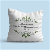 Thumbnail 2 - Personalised Emerald Anniversary Cushion