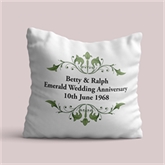 Thumbnail 3 - Personalised Emerald Anniversary Cushion