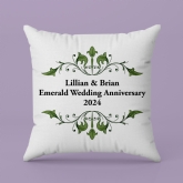 Thumbnail 4 - Personalised Emerald Anniversary Cushion