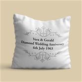 Thumbnail 3 - Personalised Diamond Anniversary Cushion