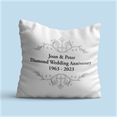 Thumbnail 4 - Personalised Diamond Anniversary Cushion