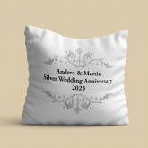 Thumbnail 2 - Personalised Silver Anniversary Cushion