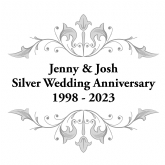 Thumbnail 5 - Personalised Silver Anniversary Cushion