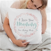 Thumbnail 1 - Personalised I Love You Mummy Cushion