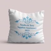 Thumbnail 3 - Personalised Sapphire Anniversary Cushion