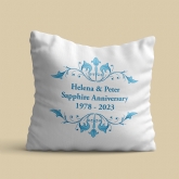 Thumbnail 4 - Personalised Sapphire Anniversary Cushion
