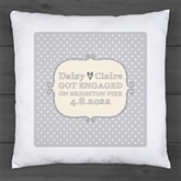 Thumbnail 2 - Personalised Engagement Cushion
