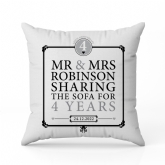 Thumbnail 5 - Personalised 4th Anniversary Sharing The Sofa Cushion