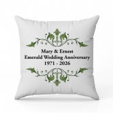 Thumbnail 4 - Personalised Emerald Anniversary Cushion