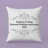 Thumbnail 3 - Personalised Diamond Anniversary Cushion