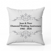 Thumbnail 4 - Personalised Diamond Anniversary Cushion