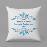 Thumbnail 3 - Personalised Sapphire Anniversary Cushion