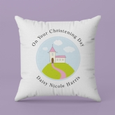 Thumbnail 3 - Personalised Girls Christening Cushion