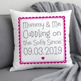 Thumbnail 1 - Personalised Cuddling Mummy Cushion