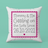 Thumbnail 2 - Personalised Cuddling Mummy Cushion