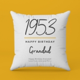 Thumbnail 4 - Classy 70th Birthday Year Personalised Cushion