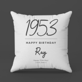 Thumbnail 5 - Classy 70th Birthday Year Personalised Cushion