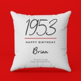 Thumbnail 6 - Classy 70th Birthday Year Personalised Cushion