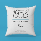 Thumbnail 7 - Classy 70th Birthday Year Personalised Cushion