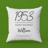 Thumbnail 3 - Classy 70th Birthday Year Personalised Cushion
