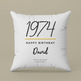 Thumbnail 7 - Personalised Classy 50th Birthday Year Cushion