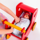 Thumbnail 8 - Wooden Doll Pram Push Along Toys