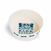 Thumbnail 1 - "Eat, Sleep, Bark, Repeat" Dog Bowl